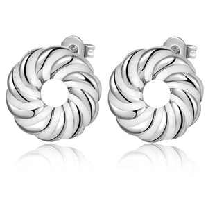 White Gold Earrings LSR341