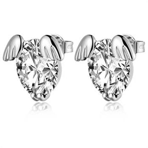 White Gold Earrings LSR351