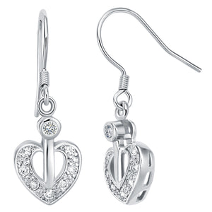 White Gold Earrings LSR363