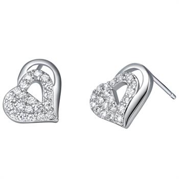 White Gold Earrings LSR378