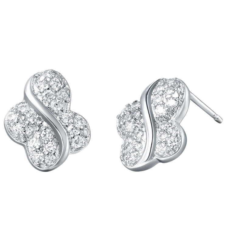 White Gold Earrings LSR379