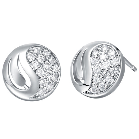 White Gold Earrings LSR380