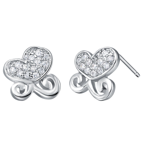 White Gold Earrings LSR381