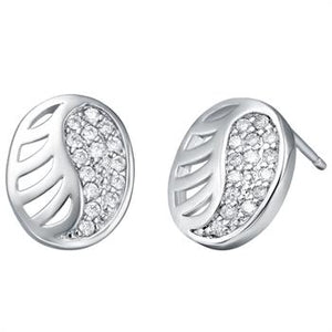 White Gold Earrings LSR383