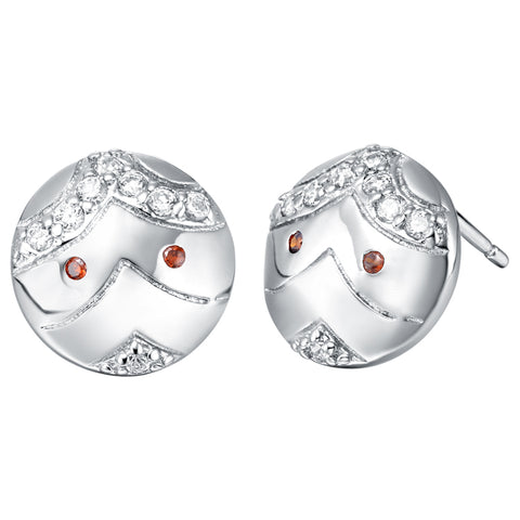 White Gold Earrings LSR384