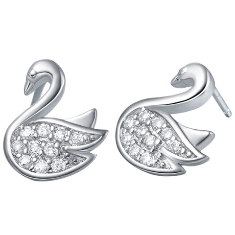 White Gold Earrings LSR387