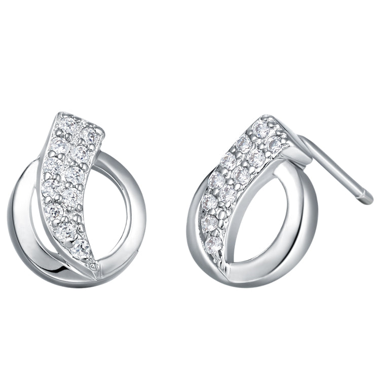 White Gold Earrings LSR395