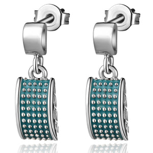 White Gold Plated Earrings LSR445