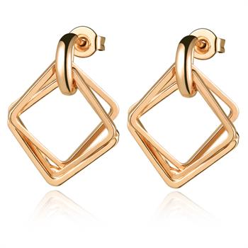 Rose Gold Earrings LSR467