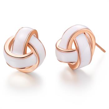 Rose Gold Earrings LSR474