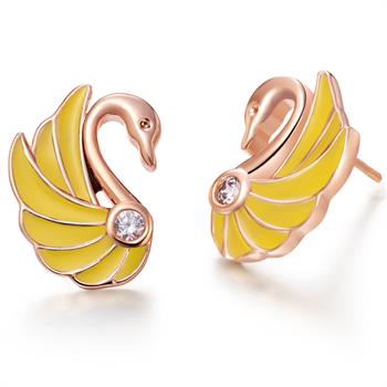 Rose Gold Earrings LSR477