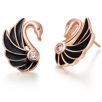 Rose Gold Earrings LSR479