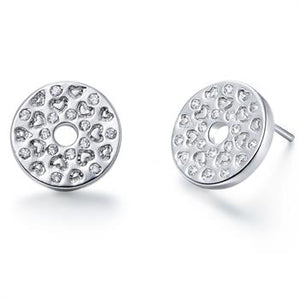 White Gold Plated Earrings LSR485