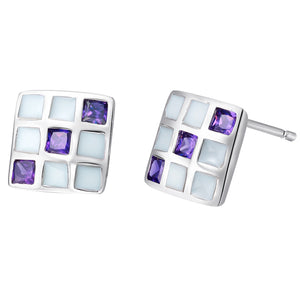 White Gold Earrings LSR508