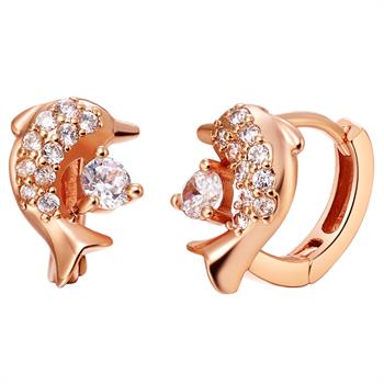 Rose Gold Earrings LSR529