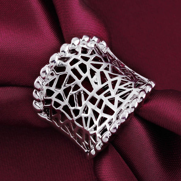 Lucky Silver - Silver Designer Wed Ring - LOCAL STOCK