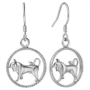 White Gold Plated Earrings LSR673