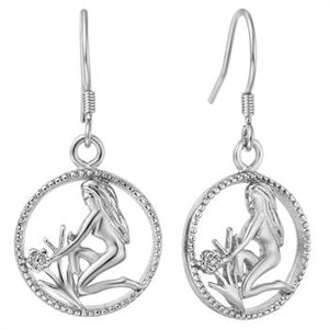 White Gold Plated Earrings LSR681