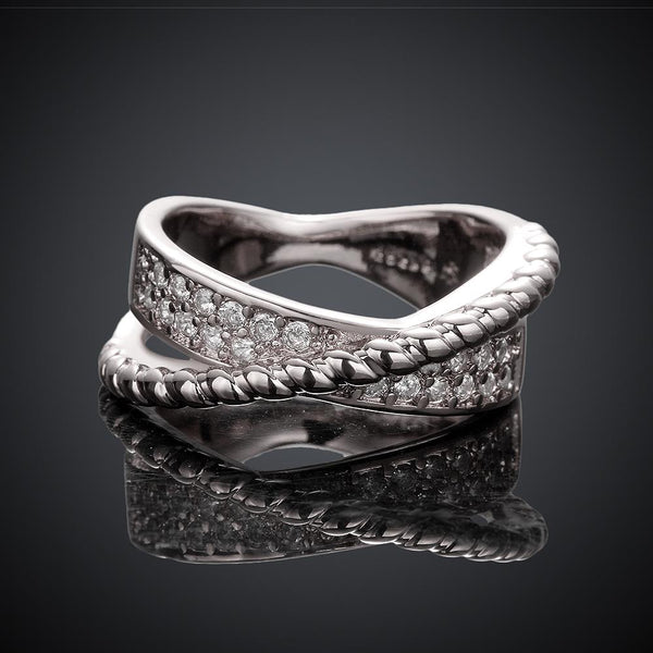 White Gold Ring LSR689-C