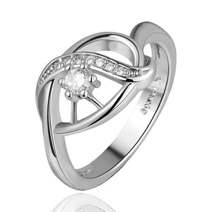 White Gold Ring LSR690-C