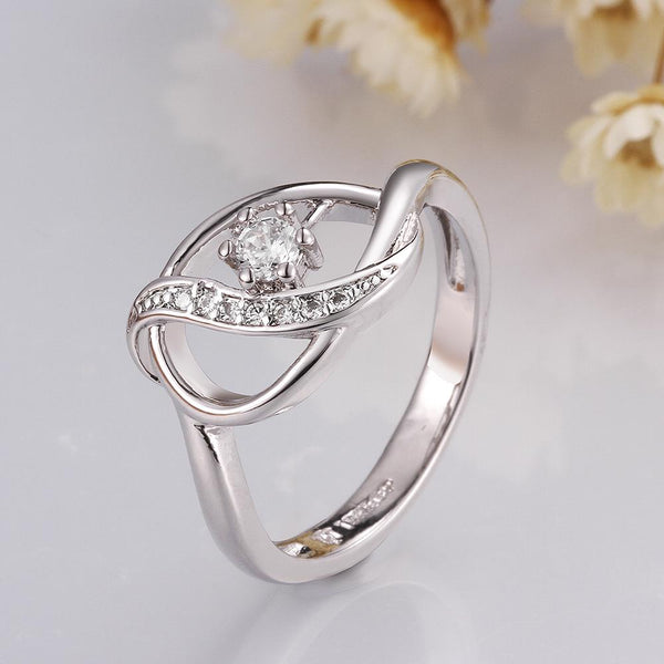 White Gold Ring LSR690-C