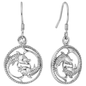 White Gold Plated Earrings LSR693