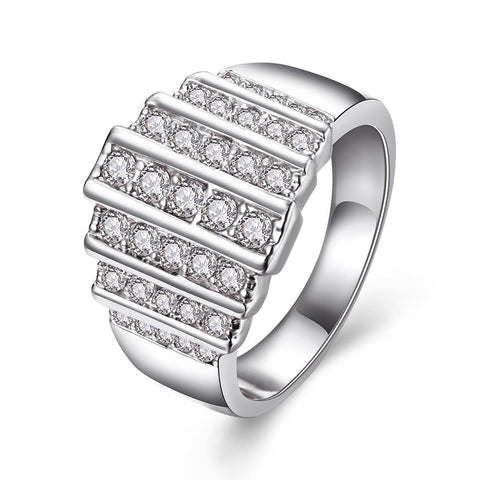 White Gold Ring LSR709-C