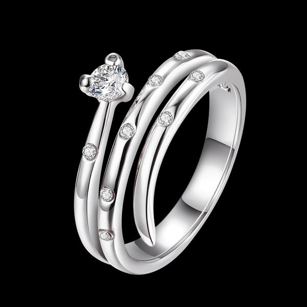 White Gold Ring LSR712-C