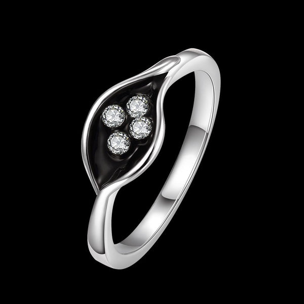 White Gold Ring LSR716-C