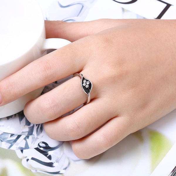 White Gold Ring LSR716-C