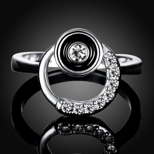 White Gold Ring LSR717-C