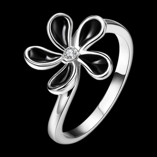 White Gold Ring LSR719-C