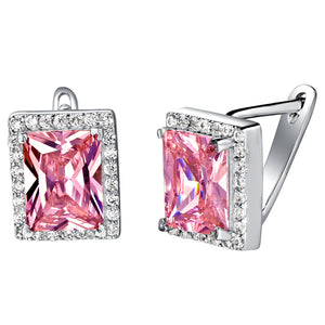 White Gold Plated Earrings LSR721