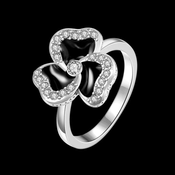 White Gold Ring LSR724-C