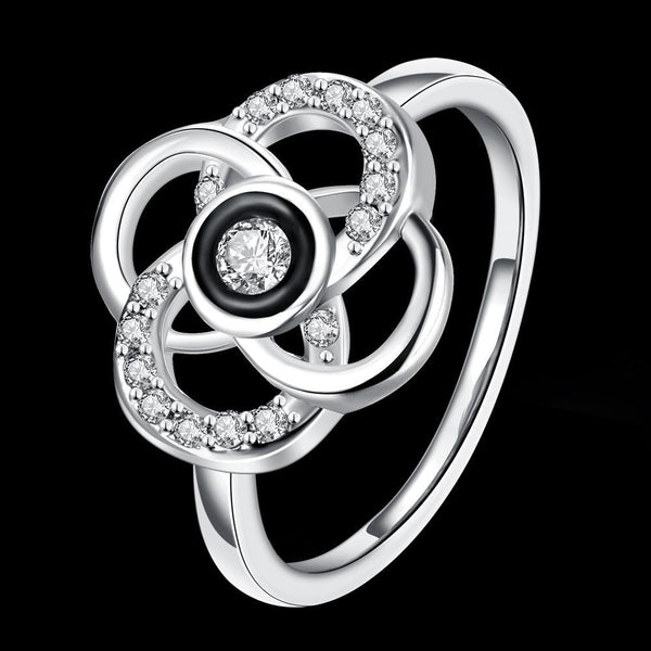 White Gold Ring LSR725-C