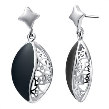 White Gold Earrings LSR740