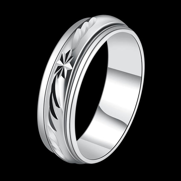 White Gold Ring LSR779-C