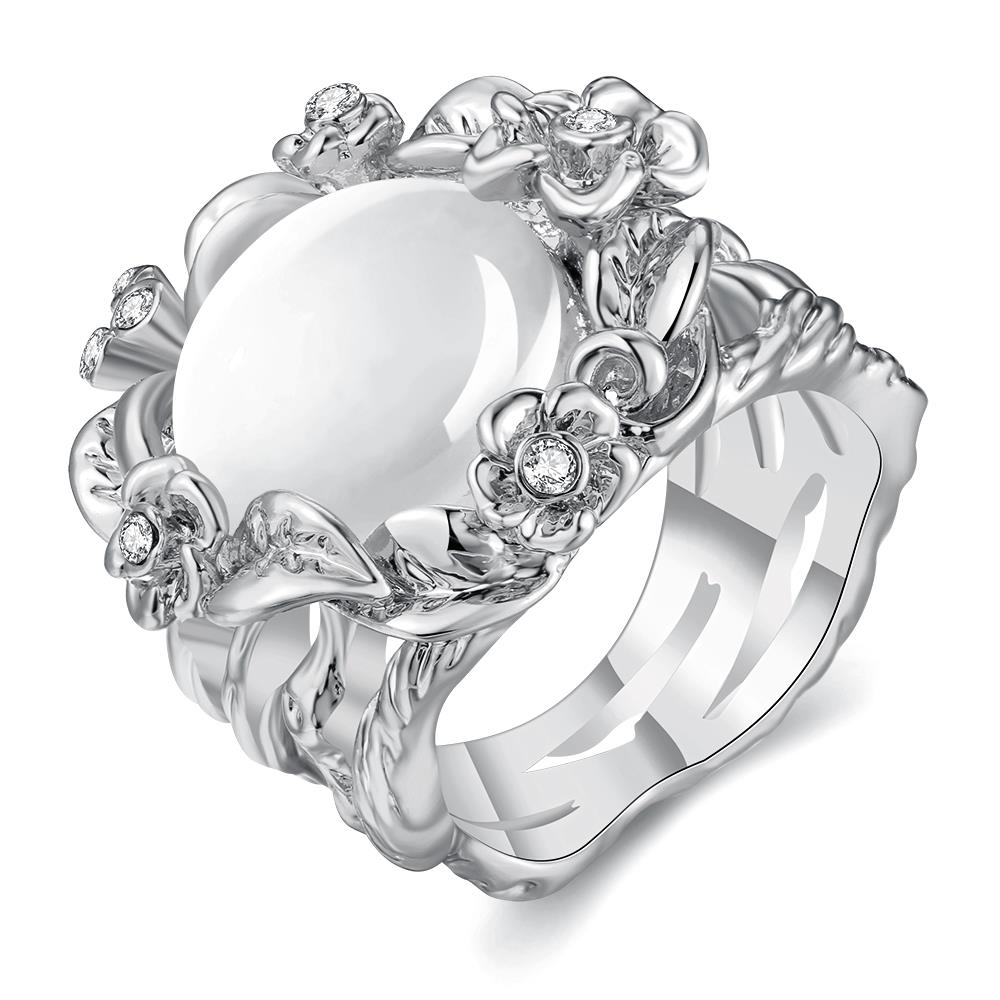 White Gold Ring LSR791-C