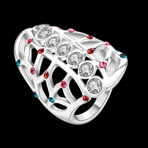 White Gold Ring LSR799-C