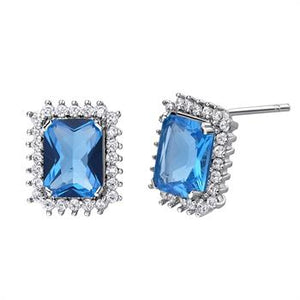 White Gold Plated Earrings LSR812