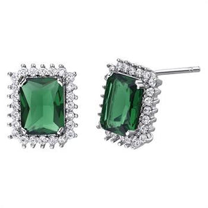 White Gold Plated Earrings LSR813