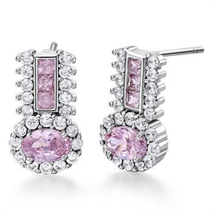 White Gold Earrings LSR839