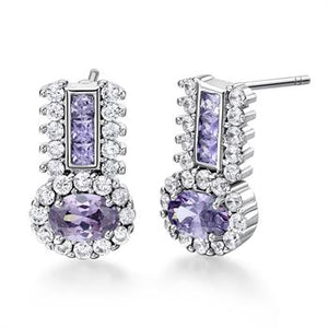 White Gold Earrings LSR841