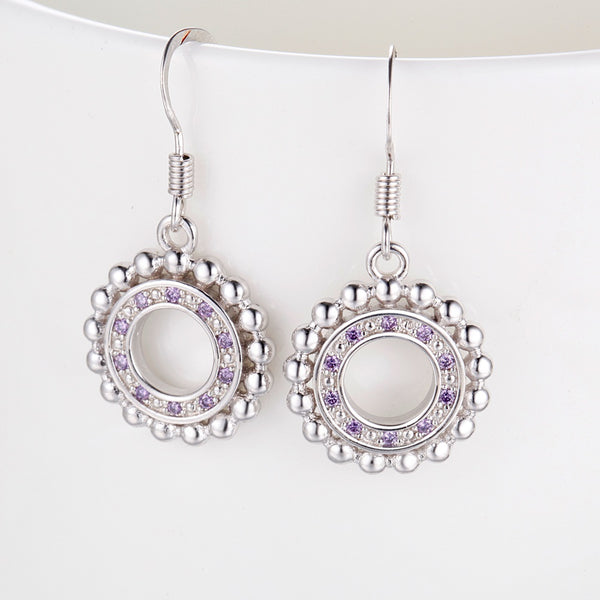 White Gold Earrings LSR866