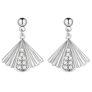 White Gold Plated Earrings LSR887