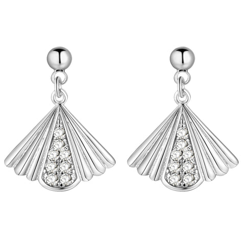 White Gold Plated Earrings LSR887