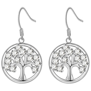 White Gold Plated Earrings LSR889