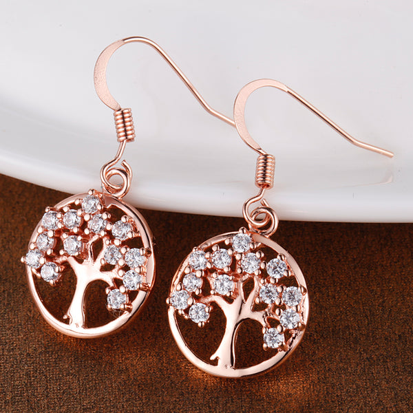 Rose Gold Earrings LSR890