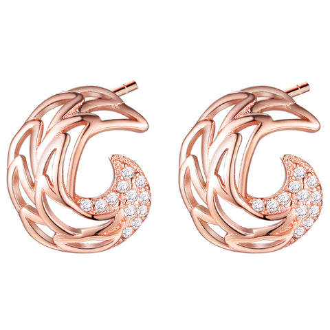 Rose Gold Earrings LSR892