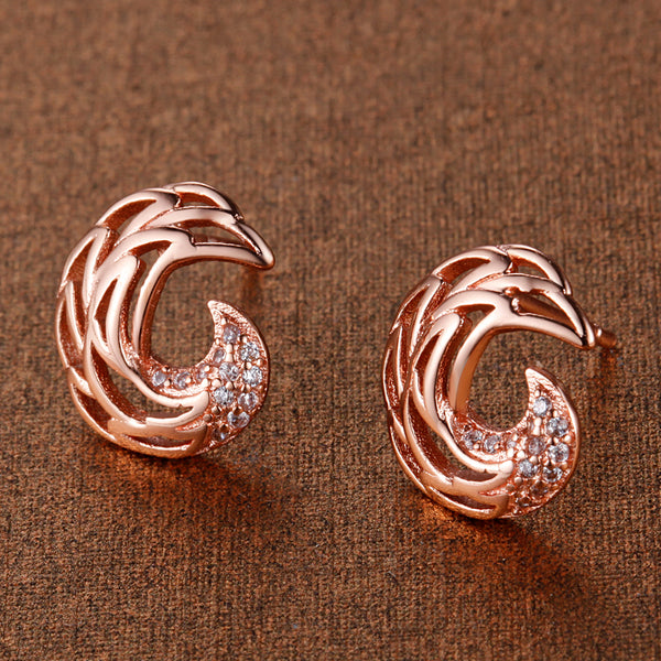 Rose Gold Earrings LSR892